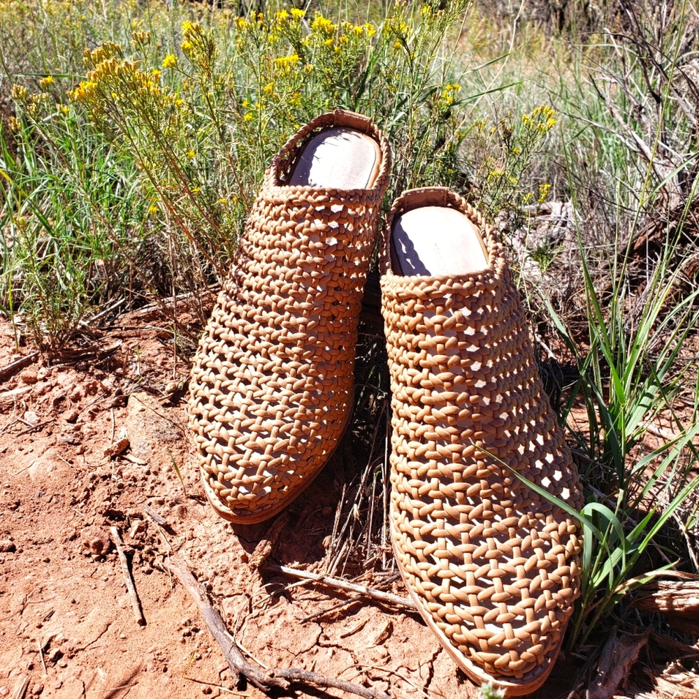 Intentionally Blank 'Caps Basket Mule Tan'